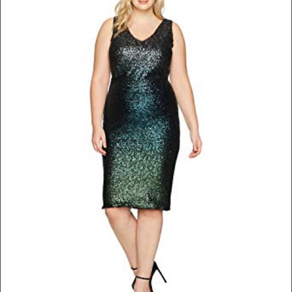 NWT Rachel Rachel Roy Sequined Ombré Dress - Picture 6 of 7